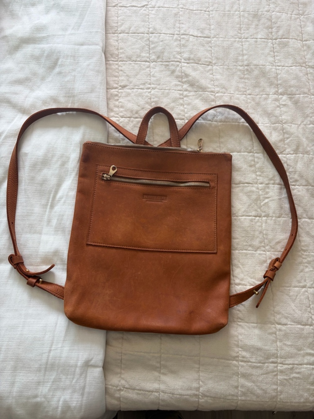 Parker Clay leather backpack